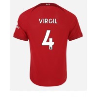 Fotbalové Dres Liverpool Virgil van Dijk #4 Domácí 2022-23 Krátký Rukáv